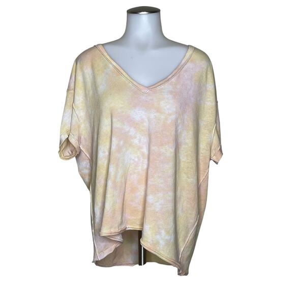 We the Free Yellow Peek-A-Boo Back Top Size S - Picture 1 of 4